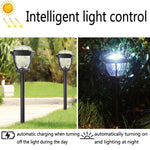 2 LED Solar Wasserdichte Gartenleuchte für Außenbereich, Stil: Weißes Licht-Rasendekoration, Warmes Licht-Rasendekoration, Weißes Licht-Säulenlampe