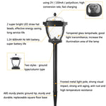 2 LED Solar Wasserdichte Gartenleuchte für Außenbereich, Stil: Weißes Licht-Rasendekoration, Warmes Licht-Rasendekoration, Weißes Licht-Säulenlampe