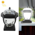 2 LED Solar Wasserdichte Gartenleuchte für Außenbereich, Stil: Weißes Licht-Rasendekoration, Warmes Licht-Rasendekoration, Weißes Licht-Säulenlampe