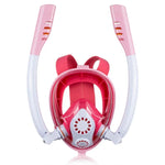 Doppelte Silikon-Tauchermaske/Schnorchelbrille für Kinder, XS