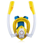 Doppelte Silikon-Tauchermaske/Schnorchelbrille für Kinder, XS