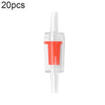20 STÜCK Aquarien-Luftpumpe Schlauch Rückschlagventil, 4mm (Rot), 4mm (Schwarz), 4mm (Weiß), 4mm (Blau), 8mm (Rot), 10mm (Weiß), 12mm (Weiß), 4mm (Weiß Rot)