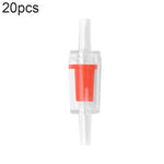 20 STÜCK Aquarien-Luftpumpe Schlauch Rückschlagventil, 4mm (Rot), 4mm (Schwarz), 4mm (Weiß), 4mm (Blau), 8mm (Rot), 10mm (Weiß), 12mm (Weiß), 4mm (Weiß Rot)