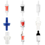 20 STÜCK Aquarien-Luftpumpe Schlauch Rückschlagventil, 4mm (Rot), 4mm (Schwarz), 4mm (Weiß), 4mm (Blau), 8mm (Rot), 10mm (Weiß), 12mm (Weiß), 4mm (Weiß Rot)