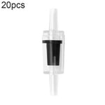 20 STÜCK Aquarien-Luftpumpe Schlauch Rückschlagventil, 4mm (Rot), 4mm (Schwarz), 4mm (Weiß), 4mm (Blau), 8mm (Rot), 10mm (Weiß), 12mm (Weiß), 4mm (Weiß Rot)