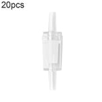 20 STÜCK Aquarien-Luftpumpe Schlauch Rückschlagventil, 4mm (Rot), 4mm (Schwarz), 4mm (Weiß), 4mm (Blau), 8mm (Rot), 10mm (Weiß), 12mm (Weiß), 4mm (Weiß Rot)