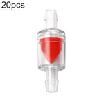 20 STÜCK Aquarien-Luftpumpe Schlauch Rückschlagventil, 4mm (Rot), 4mm (Schwarz), 4mm (Weiß), 4mm (Blau), 8mm (Rot), 10mm (Weiß), 12mm (Weiß), 4mm (Weiß Rot)