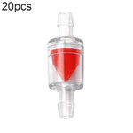 20 STÜCK Aquarien-Luftpumpe Schlauch Rückschlagventil, 4mm (Rot), 4mm (Schwarz), 4mm (Weiß), 4mm (Blau), 8mm (Rot), 10mm (Weiß), 12mm (Weiß), 4mm (Weiß Rot)