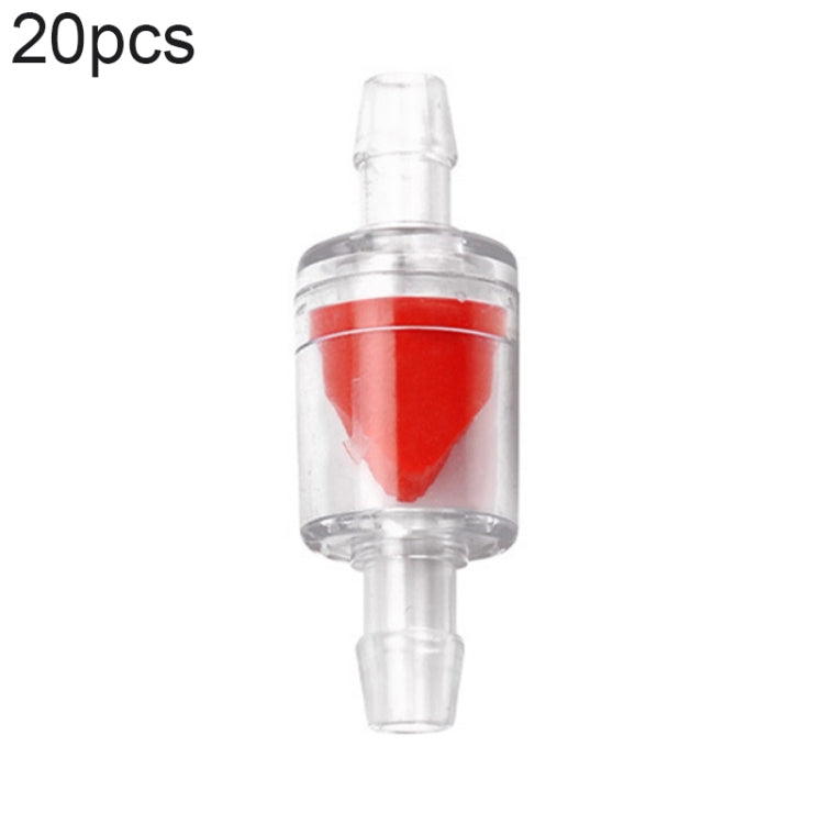 20 STÜCK Aquarien-Luftpumpe Schlauch Rückschlagventil, 4mm (Rot), 4mm (Schwarz), 4mm (Weiß), 4mm (Blau), 8mm (Rot), 10mm (Weiß), 12mm (Weiß), 4mm (Weiß Rot)