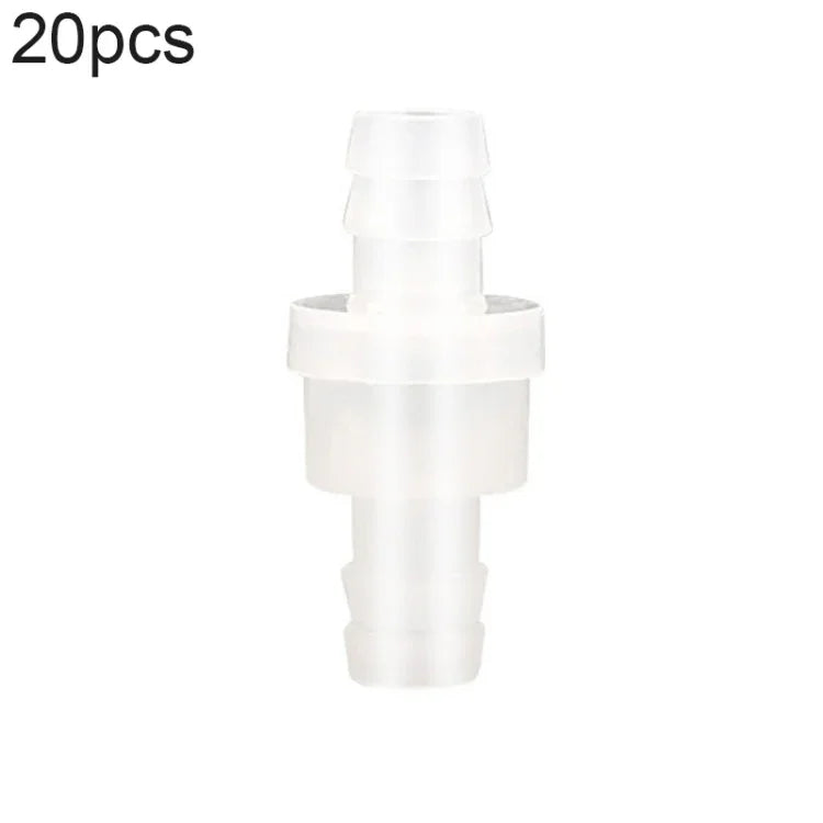 20 STÜCK Aquarien-Luftpumpe Schlauch Rückschlagventil, 4mm (Rot), 4mm (Schwarz), 4mm (Weiß), 4mm (Blau), 8mm (Rot), 10mm (Weiß), 12mm (Weiß), 4mm (Weiß Rot)
