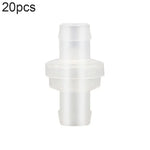 20 STÜCK Aquarien-Luftpumpe Schlauch Rückschlagventil, 4mm (Rot), 4mm (Schwarz), 4mm (Weiß), 4mm (Blau), 8mm (Rot), 10mm (Weiß), 12mm (Weiß), 4mm (Weiß Rot)