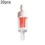 20 STÜCK Aquarien-Luftpumpe Schlauch Rückschlagventil, 4mm (Rot), 4mm (Schwarz), 4mm (Weiß), 4mm (Blau), 8mm (Rot), 10mm (Weiß), 12mm (Weiß), 4mm (Weiß Rot)