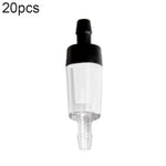 20 STÜCK Aquarien-Luftpumpe Schlauch Rückschlagventil, 4mm (Rot), 4mm (Schwarz), 4mm (Weiß), 4mm (Blau), 8mm (Rot), 10mm (Weiß), 12mm (Weiß), 4mm (Weiß Rot)