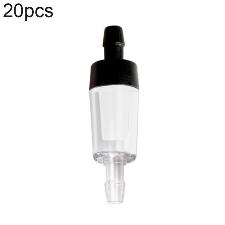 20 STÜCK Aquarien-Luftpumpe Schlauch Rückschlagventil, 4mm (Rot), 4mm (Schwarz), 4mm (Weiß), 4mm (Blau), 8mm (Rot), 10mm (Weiß), 12mm (Weiß), 4mm (Weiß Rot)