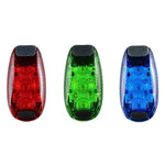 Outdoor Fahrrad Nachtlauf Warmlicht Fahrrad Rücklicht, Farbe: 3 LED Rot, 3 LED Rot, 3 LED Blau, 3 LED Grün, 5 LED Rot, 5 LED Blau, 5 LED Grün