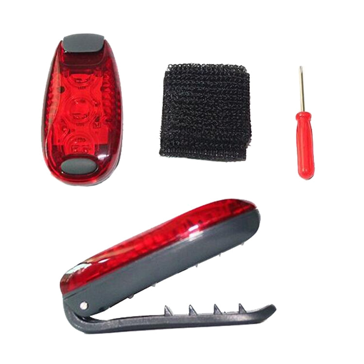 Outdoor Fahrrad Nachtlauf Warmlicht Fahrrad Rücklicht, Farbe: 3 LED Rot, 3 LED Rot, 3 LED Blau, 3 LED Grün, 5 LED Rot, 5 LED Blau, 5 LED Grün