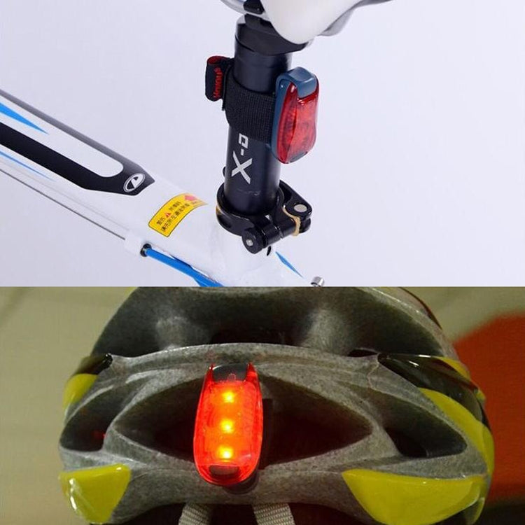 Outdoor Fahrrad Nachtlauf Warmlicht Fahrrad Rücklicht, Farbe: 3 LED Rot, 3 LED Rot, 3 LED Blau, 3 LED Grün, 5 LED Rot, 5 LED Blau, 5 LED Grün