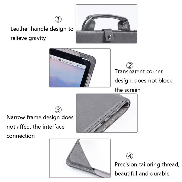 Buchstil Laptop-Schutzhülle Handtasche für MacBook, 12 Zoll, 13 Zoll, 14 Zoll, 15 Zoll, 16 Zoll