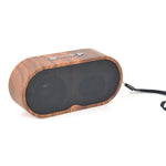 F3 Retro-Mini-Bluetooth-Lautsprecher im Holzmaserungs-Design, TF-Karten-Unterstützung, dunkle Maserung, helle Maserung