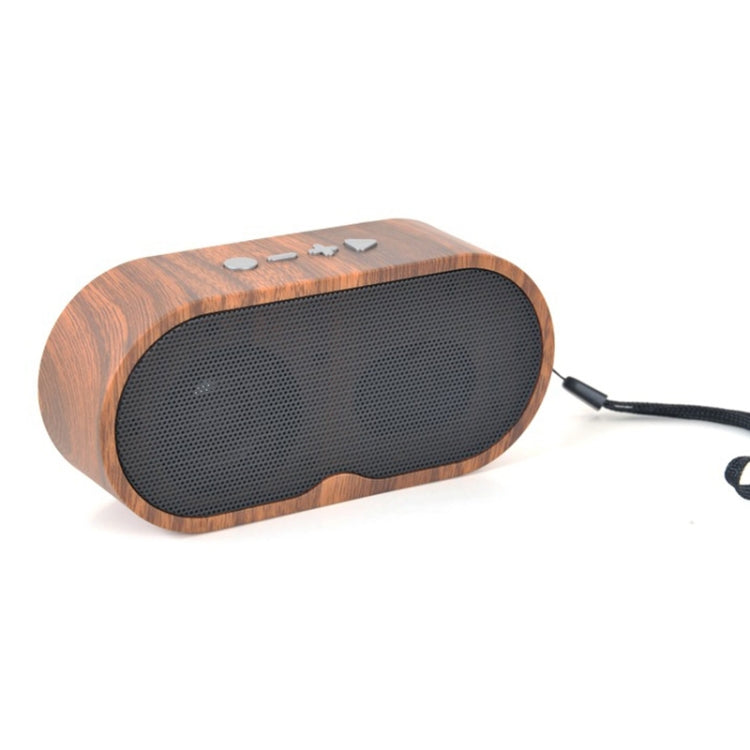 F3 Retro-Mini-Bluetooth-Lautsprecher im Holzmaserungs-Design, TF-Karten-Unterstützung, dunkle Maserung, helle Maserung
