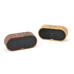 F3 Retro-Mini-Bluetooth-Lautsprecher im Holzmaserungs-Design, TF-Karten-Unterstützung, dunkle Maserung, helle Maserung