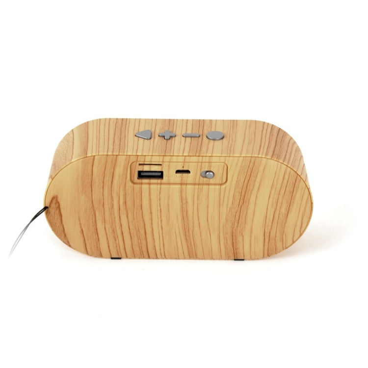 F3 Retro-Mini-Bluetooth-Lautsprecher im Holzmaserungs-Design, TF-Karten-Unterstützung, dunkle Maserung, helle Maserung