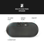 F3 Retro-Mini-Bluetooth-Lautsprecher im Holzmaserungs-Design, TF-Karten-Unterstützung, dunkle Maserung, helle Maserung