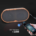 F3 Retro-Mini-Bluetooth-Lautsprecher im Holzmaserungs-Design, TF-Karten-Unterstützung, dunkle Maserung, helle Maserung