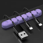 6-Loch Bär Silikon-Desktop-Datenkabel-Organizer und Befestigungsvorrichtung, 6 Löcher