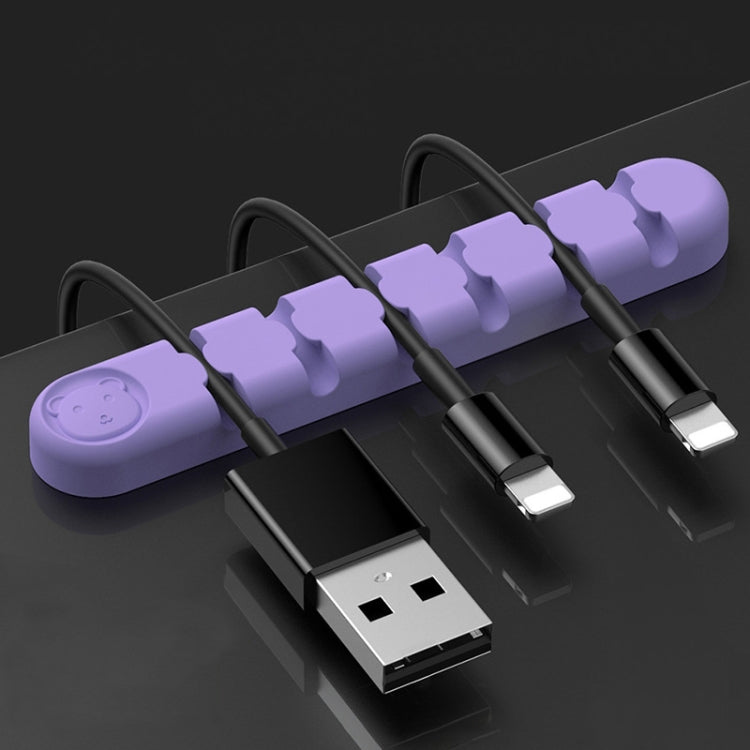 6-Loch Bär Silikon-Desktop-Datenkabel-Organizer und Befestigungsvorrichtung, 6 Löcher