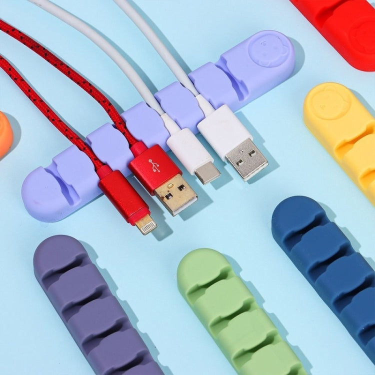 6-Loch Bär Silikon-Desktop-Datenkabel-Organizer und Befestigungsvorrichtung, 6 Löcher