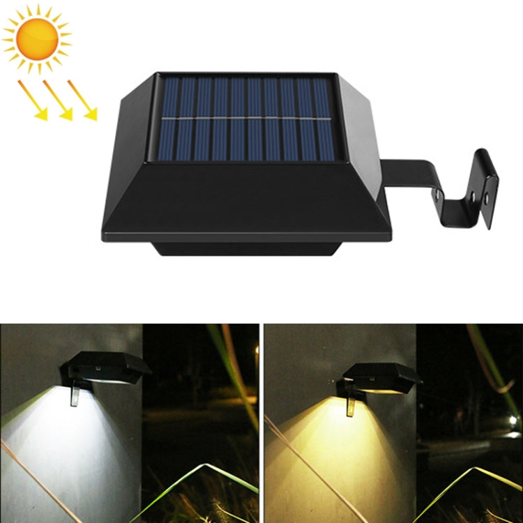 12 LED Solar Outdoor Treppengeländer-Quadrat-Wandleuchte, Schwarzes Gehäuse-Weißes Licht, Schwarzes Gehäuse-Warmes Licht, Weißes Gehäuse-Weißes Licht, Weißes Gehäuse-Warmes Licht