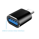 10 Stk. USB 3.0 Buchse auf USB-C / Typ-C Stecker OTG Adapter, 10 Stk. Ohne Anzeige