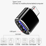 10 Stk. USB 3.0 Buchse auf USB-C / Typ-C Stecker OTG Adapter, 10 Stk. Ohne Anzeige