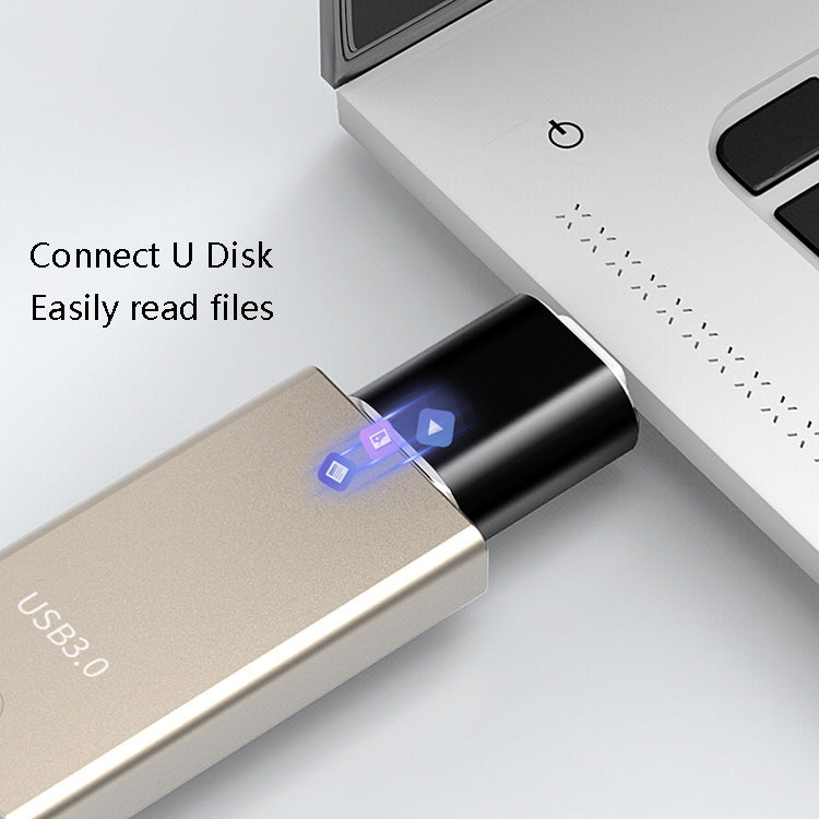 10 Stk. USB 3.0 Buchse auf USB-C / Typ-C Stecker OTG Adapter, 10 Stk. Ohne Anzeige