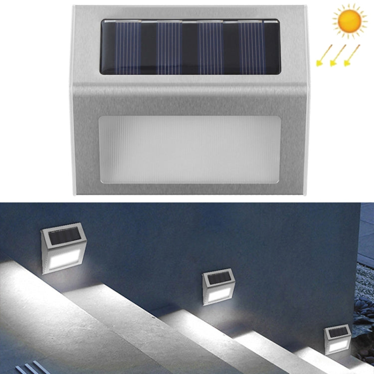 6 LED Solar Edelstahl Treppenstufenleuchte Wandleuchte, 6 LED / 1 Stück
