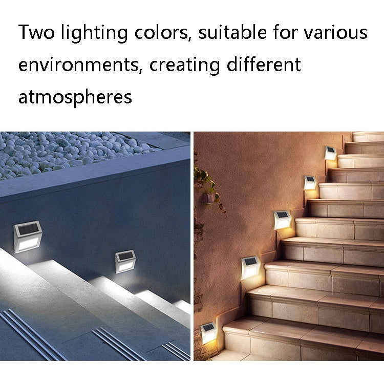 6 LED Solar Edelstahl Treppenstufenleuchte Wandleuchte, 6 LED / 1 Stück