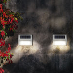 6 LED Solar Edelstahl Treppenstufenleuchte Wandleuchte, 6 LED / 1 Stück