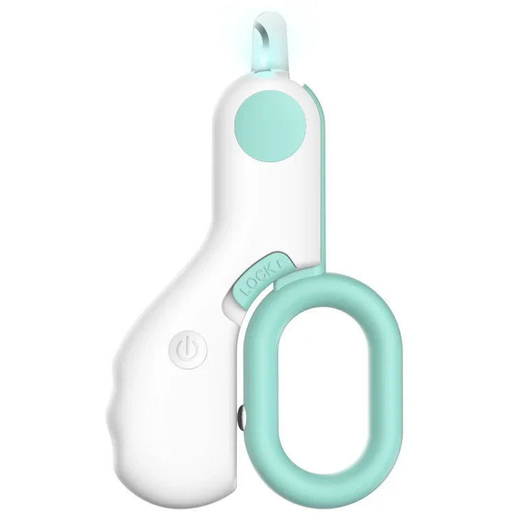 Krallenschere für Haustiere mit LED-Blutlinienbeleuchtung, Blau, Rosa