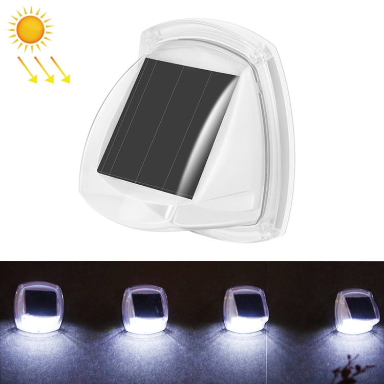8 LED Solar-Garten-Wandleuchte für den Außenbereich, wasserdicht, Weißlicht, Warmlicht