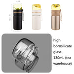 739 316 Teeglas-Thermosbecher aus Edelstahl, Weiß, Schwarz, Gold