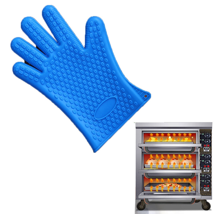 2 St. Silikonisolierte Backofen-Mikrowellen-Topfhandschuhe, blau, grün, gelb, pink, lila, orange