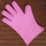 2 St. Silikonisolierte Backofen-Mikrowellen-Topfhandschuhe, blau, grün, gelb, pink, lila, orange