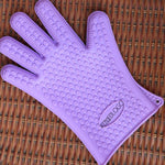 2 St. Silikonisolierte Backofen-Mikrowellen-Topfhandschuhe, blau, grün, gelb, pink, lila, orange