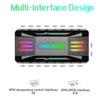 COOLMOON CM-MPAC PWM 5V ARGB Kühlventilator Fernbedienung für PC-Gehäuse, Stil:, 4 in 1 (Weiß), 4 in 1 (Schwarz), 3 in 1 Controller (Weiß), 3 in 1 Controller (Schwarz)