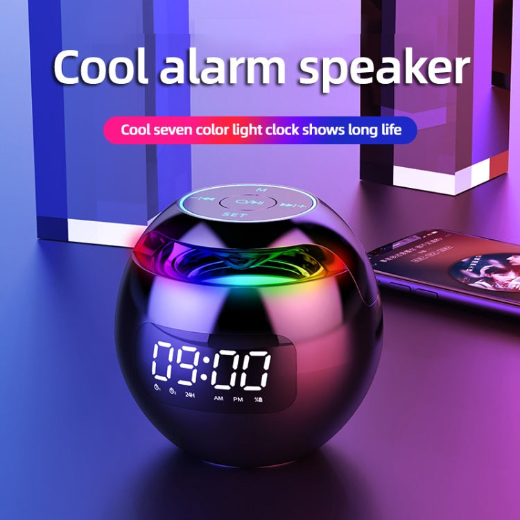 ZXL-G90 Tragbarer bunter Ball Bluetooth-Lautsprecher, Ausführung:, Sensor-Version (Weiß), Sensor-Version (Pink), Uhr-Version (Weiß), Sensor-Version (Schwarz), Uhr-Version (Pink)