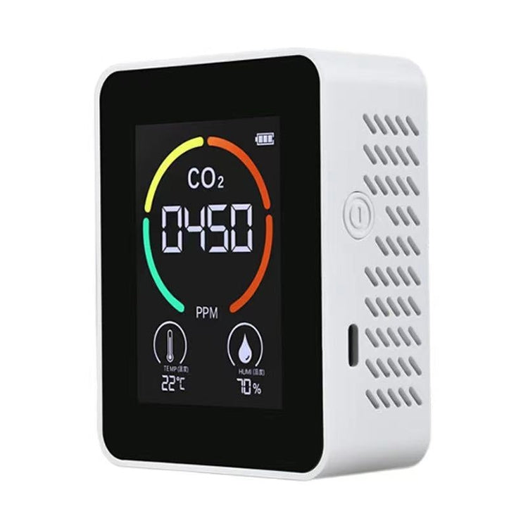 Temperatur-Feuchtigkeitsanzeige CO2-Messgerät Kohlendioxid Luftqualitätsdetektor, 3 in 1 Halbleiter