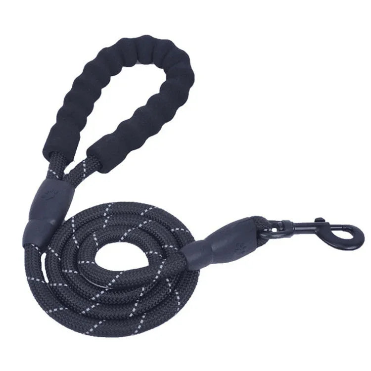 لوازم الحيوانات الأليفة حبل سحب عاكس للكلاب، المقاس: طول 150 سم سمك 1.2 سم، طويل 150 سم سمك 0.8 سم، طويل 200 سم سمك 1.2 سم