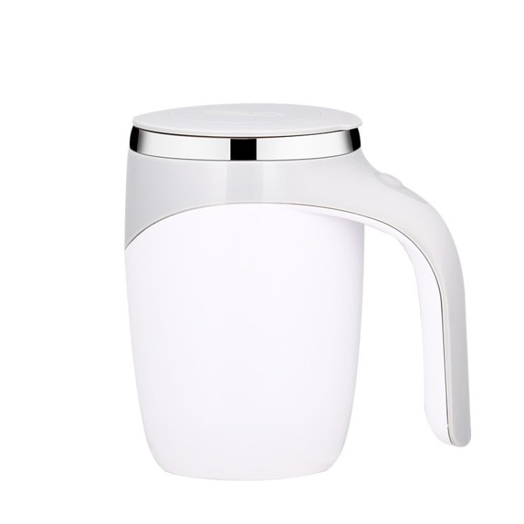 A223 Edelstahl-selbstmischende magnetische Kaffeetasse, Weiß, Braun