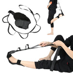 Yoga Stretch Trainer Rehabilitationsgürtel zur Korrektur von Fußheberschwäche, Oxford Schwarz